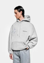 Mki Miyuki Zoku Flight Hoodie Grey - Image 3