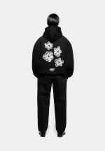 Mki Miyuki Zoku Hibiscus Hoodie Black - Image 2