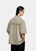Mki Miyuki Zoku Design Studio T-Shirt Olive - Image 2