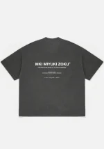 Mki Miyuki Zoku Design Studio T-Shirt Pigment Black - Image 3