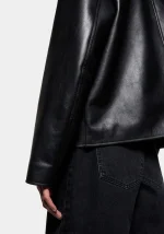 Mki Miyuki Zoku Cropped Leather Rider - Image 3