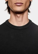 Mki Miyuki Zoku 220 Gsm Slub T-Shirt Black - Image 4