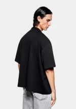 Mki Miyuki Zoku 220 Gsm Slub T-Shirt Black - Image 3