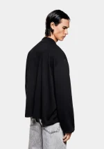 Mki Miyuki Zoku 220 Gsm Slub Longsleeve T-Shirt Black