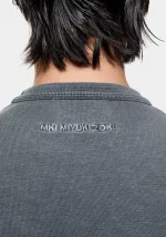Mki Miyuki Zoku 220 Gsm Slub T-Shirt Pigment Black - Image 5