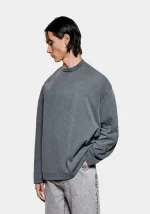 Mki Miyuki Zoku 220 Gsm Slub T-Shirt Pigment Black - Image 4
