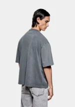 Mki Miyuki Zoku 220 Gsm Slub T-Shirt Pigment Black - Image 3