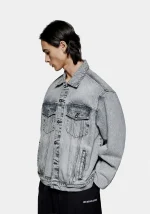 Mki Miyuki Zoku Denim Trucker Black Jacket - Image 6