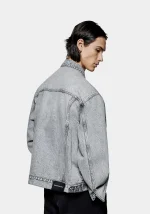 Mki Miyuki Zoku Denim Trucker Black Jacket - Image 5