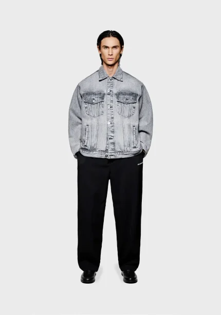 Mki Miyuki Zoku Denim Trucker Black Jacket