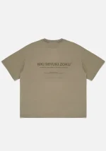 Mki Miyuki Zoku Design Studio T-Shirt Olive - Image 4