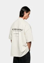 Mki Miyuki Zoku Design Studio T-Shirt White Biege - Image 2