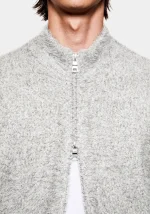 Mki Miyuki Zoku Faux Alpaca Knit Jacket Track - Image 3