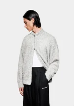 Mki Miyuki Zoku Faux Alpaca Knit Jacket Track - Image 5