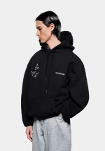 Mki Miyuki Zoku Flight Hoodie Black - Image 3