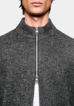 Mki Miyuki Zoku Mohair Blend Knit Jacket Track - Image 3