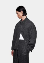 Mki Miyuki Zoku Mohair Blend Knit Jacket Track - Image 5