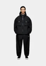 Mki Miyuki Zoku Uniform Wide Leg Joggers Black