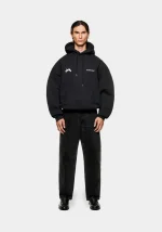 Mki Miyuki Zoku Silhouette Hoodie Black - Image 3