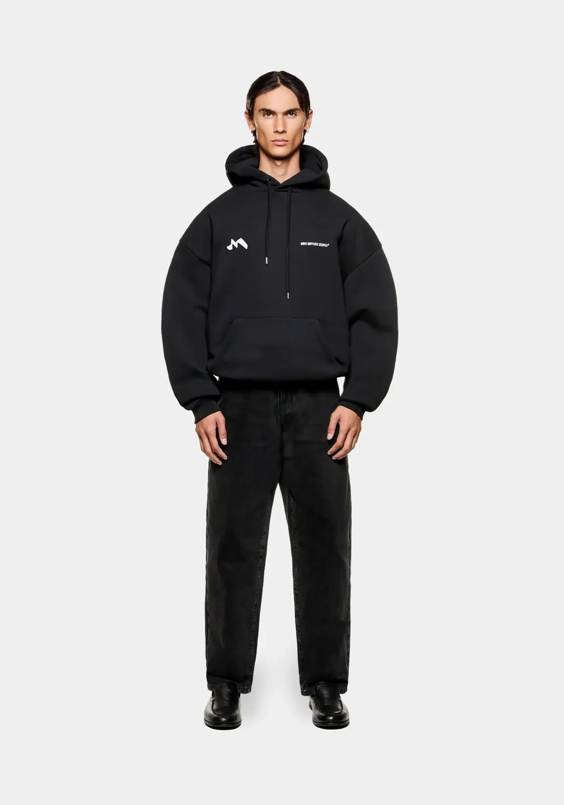 Mki Miyuki Zoku Silhouette Hoodie Black Mki Miyuki Zoku Silhouette Hoodie Black