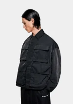 Mki Miyuki Zoku Silky Nylon Box Jacket Overshirt - Image 5