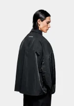 Mki Miyuki Zoku Silky Nylon Box Jacket Overshirt - Image 4