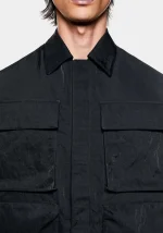Mki Miyuki Zoku Silky Nylon Box Jacket Overshirt - Image 3
