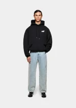 Mki Miyuki Zoku Stamp Hoodie Black