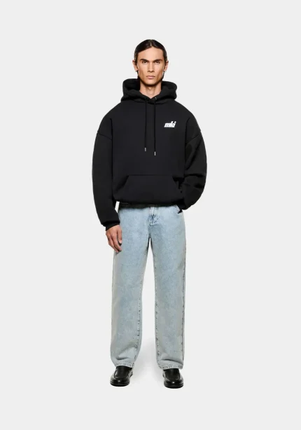Mki Miyuki Zoku Stamp Hoodie Black