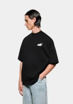 Mki Miyuki Zoku Stamp T-Shirt Black - Image 3