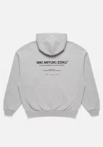 Mki Miyuki Zoku Studio Hoodie Grey - Image 3