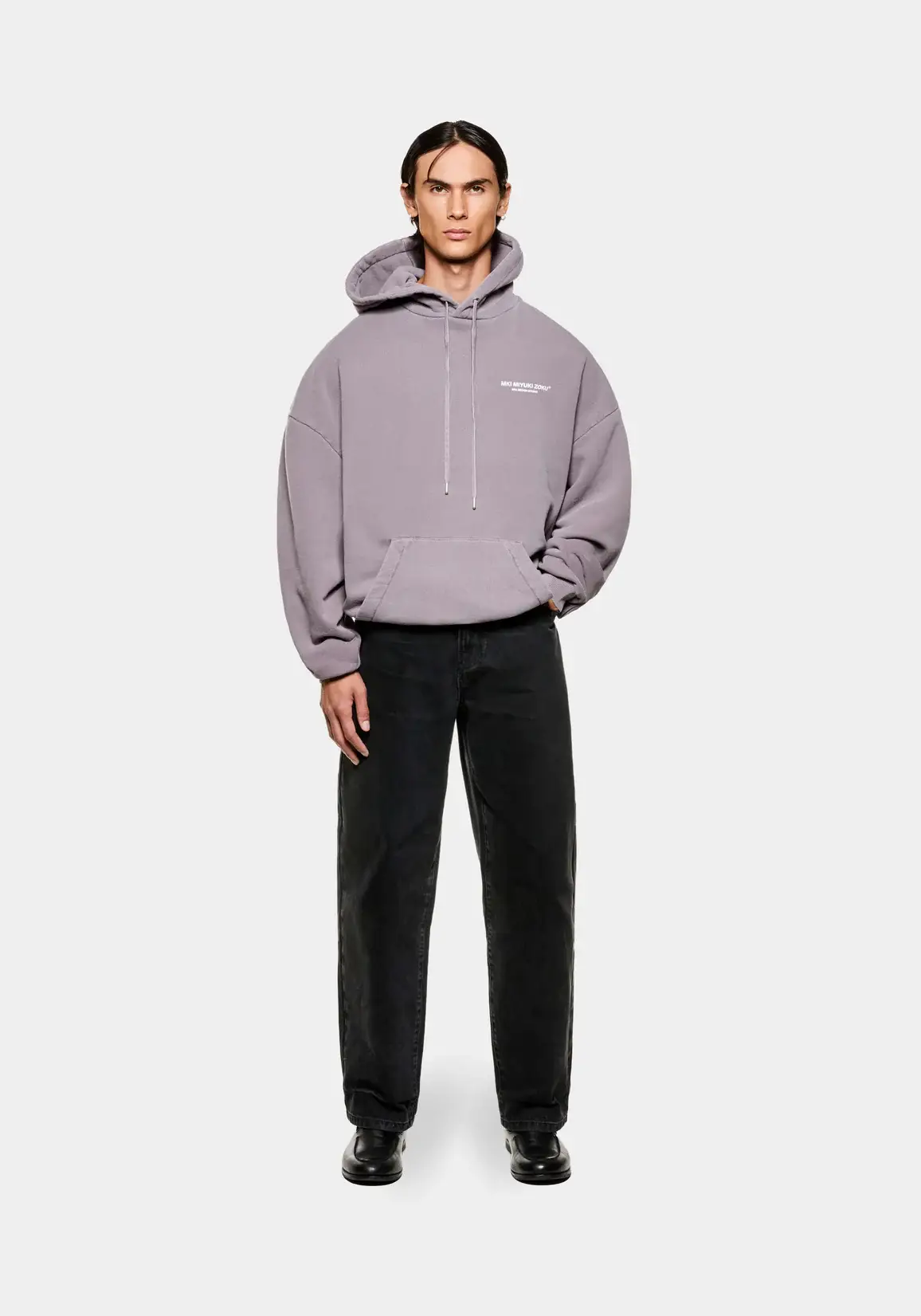 Mki Miyuki Zoku Studio Hoodie Pigment Raisin (4) Mki Miyuki Zoku Studio Hoodie Pigment Raisin