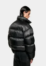 Mki Miyuki Zoku Translucent Funnel Neck Bubble Black Jacket - Image 4