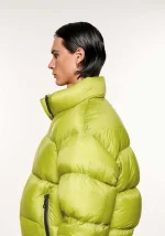Mki Miyuki Zoku Translucent Funnel Neck Bubble Chartreuse Jacket - Image 5