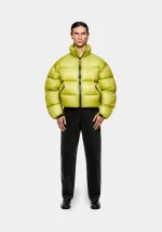 Mki Miyuki Zoku Translucent Funnel Neck Bubble Chartreuse Jacket