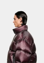 Mki Miyuki Zoku Translucent Funnel Neck Bubble Raisin Jacket
