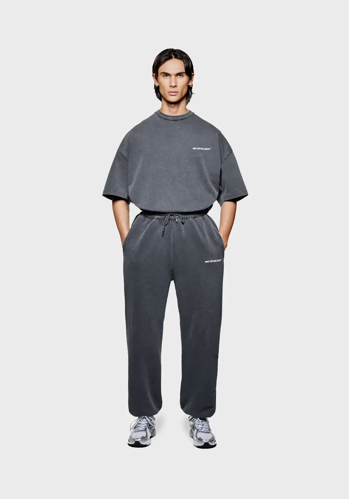 Mki Miyuki Zoku Uniform Joggers Pigment Black Mki Miyuki Zoku Uniform Joggers Pigment Black