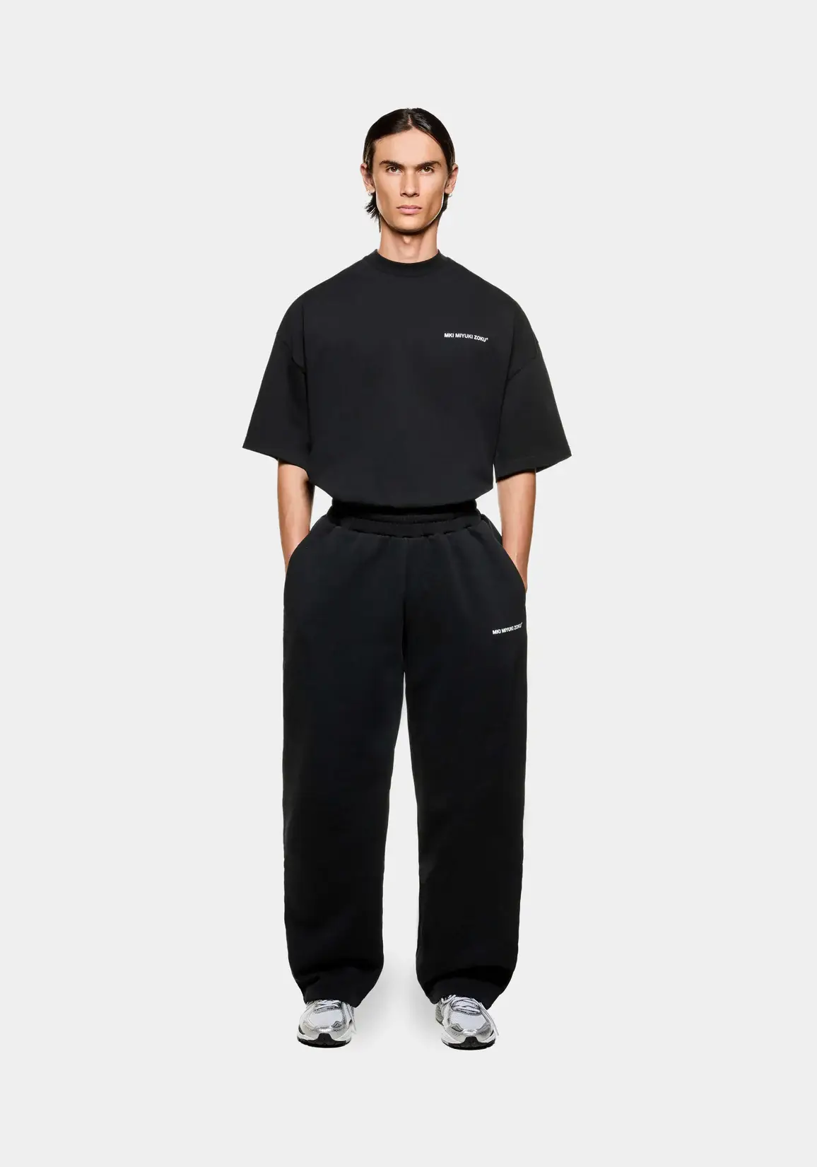 Mki Miyuki Zoku Uniform Wide Leg Joggers Black Mki Miyuki Zoku Uniform Wide Leg Joggers Black