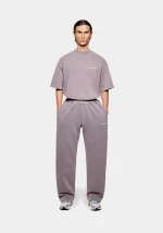Mki Miyuki Zoku Uniform Wide Leg Joggers Pigment Raisin