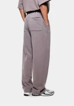 Mki Miyuki Zoku Uniform Wide Leg Joggers Pigment Raisin - Image 4