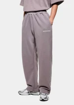 Mki Miyuki Zoku Uniform Wide Leg Joggers Pigment Raisin - Image 2