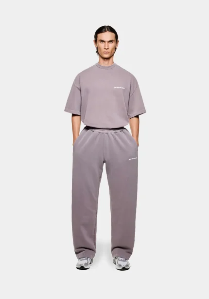 Mki Miyuki Zoku Uniform Wide Leg Joggers Pigment Raisin