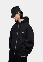 Mki Miyuki Zoku Zip Hoodie Black - Image 3