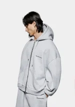 Mki Miyuki Zoku Zip Hoodie Grey - Image 6
