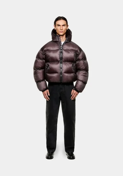 Mki Miyuki ZokuTranslucent Hooded Bubble Raisin Jacket